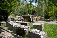 Exhumation of Soviet burials at Hill of Glory in Lviv 