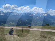 Hiking On The Wank Mountain In The Bavarian Alps Near Garmisch-Partenkirchen