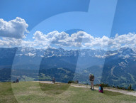 Hiking On The Wank Mountain In The Bavarian Alps Near Garmisch-Partenkirchen