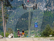 Hiking On The Wank Mountain In The Bavarian Alps Near Garmisch-Partenkirchen