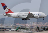 Global Airlines  inaugural flight from Barcelona to Berlin