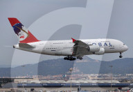 Global Airlines  inaugural flight from Barcelona to Berlin