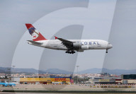 Global Airlines  inaugural flight from Barcelona to Berlin