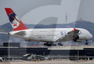 Global Airlines  inaugural flight from Barcelona to Berlin