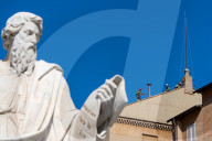  Vatican Firefighters Set The Chimney On The Roof Of The Sistine Chapel