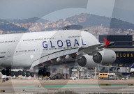 Global Airlines  inaugural flight from Barcelona to Berlin