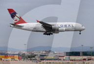 Global Airlines  inaugural flight from Barcelona to Berlin