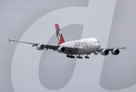 Global Airlines  inaugural flight from Barcelona to Berlin