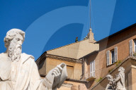 Vatican Firefighters Set The Chimney On The Roof Of The Sistine Chapel