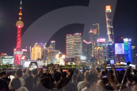 Night Illustrattion During The Labor Day Holiday In Shanghai