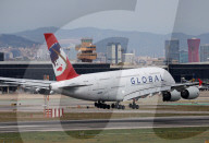 Global Airlines  inaugural flight from Barcelona to Berlin