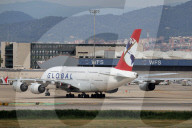 Global Airlines  inaugural flight from Barcelona to Berlin