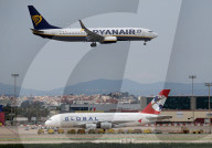Global Airlines  inaugural flight from Barcelona to Berlin