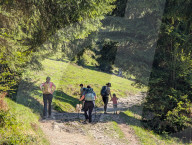 Hiking On The Wank Mountain In The Bavarian Alps Near Garmisch-Partenkirchen