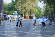 Pro-Israel Demonstrators Stage A Counter-protest Against Pro-Palestine Demonstrators In Swiss Cottage, London On 2 May 2025