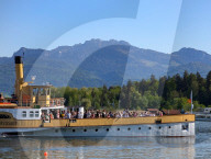Day Trippers At Bavarian Lake Chiemsee