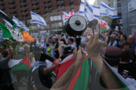 Pro-Israel Demonstrators Stage A Counter-protest Against Pro-Palestine Demonstrators In Swiss Cottage, London On 2 May 2025