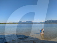 Day Trippers At Bavarian Lake Chiemsee