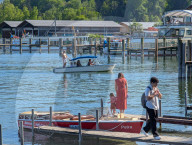 Day Trippers At Bavarian Lake Chiemsee