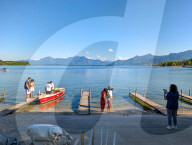 Day Trippers At Bavarian Lake Chiemsee
