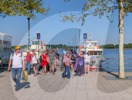 Day Trippers At Bavarian Lake Chiemsee