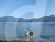 Day Trippers At Bavarian Lake Chiemsee