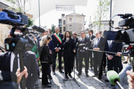 The Ceremony Of Naming The New Square In Memory Of Sergio Ramelli And Enrico Pedenovi, Members Of MSI In The 70s, Killed In 1975 And 1976 By Militants Of Avanguardia Operaia And Prima Linea In Sesto San Giovanni