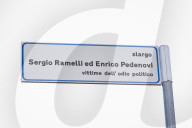 The Ceremony Of Naming The New Square In Memory Of Sergio Ramelli And Enrico Pedenovi, Members Of MSI In The 70s, Killed In 1975 And 1976 By Militants Of Avanguardia Operaia And Prima Linea In Sesto San Giovanni