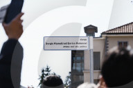 The Ceremony Of Naming The New Square In Memory Of Sergio Ramelli And Enrico Pedenovi, Members Of MSI In The 70s, Killed In 1975 And 1976 By Militants Of Avanguardia Operaia And Prima Linea In Sesto San Giovanni