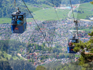 Wank Bahn Cable Car On Wank Mountain