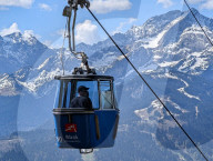 Wank Bahn Cable Car On Wank Mountain
