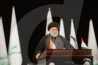  Muqtada Al-Sadr Delivers A Speech To His Supporters In Najaf