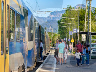 Bavarian Train Station Bernau Am Chiemsee