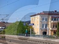 Bavarian Train Station Prien Am Chiemsee
