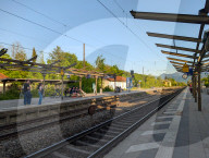 Bavarian Train Station Prien Am Chiemsee