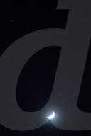 Waxing Crescent Moon From India
