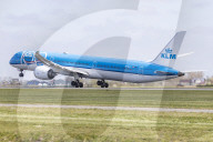 KLM Boeing 787 Dreamliner Departing From Amsterdam Schiphol Airport