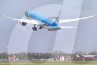 KLM Boeing 787 Dreamliner Departing From Amsterdam Schiphol Airport