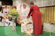 Tribute To Pope Francis In Kolkata, India