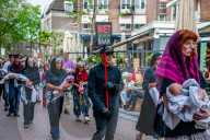 Silent March For The Children Of Gaza, In Nijmegen, Netherlands.