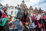 Silent March For The Children Of Gaza, In Nijmegen, Netherlands.
