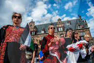 Silent March For The Children Of Gaza, In Nijmegen, Netherlands.
