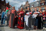 Silent March For The Children Of Gaza, In Nijmegen, Netherlands.