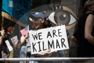 Protesters Rally At Tesla Dealership And March To Billionaires’ Offices In Manhattan