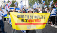 Stop The Hate pro-Israel rally countering the anti-Jewish, pro-Palestine protest at Swiss Cottage, London, Great Britain 
15th February 2025