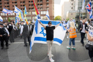 Stop The Hate pro-Israel rally countering the anti-Jewish, pro-Palestine protest at Swiss Cottage, London, Great Britain 
15th February 2025