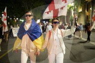 157th Day Of Protest In Tbilisi.