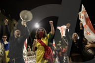 157th Day Of Protest In Tbilisi.