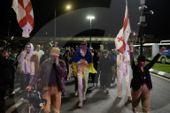 157th Day Of Protest In Tbilisi.