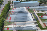 A Wind Turbine Blade Production Base in Yancheng